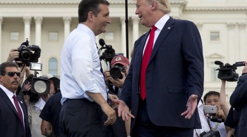Trump and Cruz are friends, but only one of them can be President.