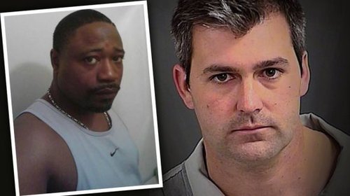 The black criminal and the  white cop he fought and tried to flee.